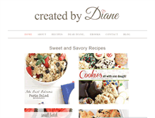Tablet Screenshot of createdby-diane.com